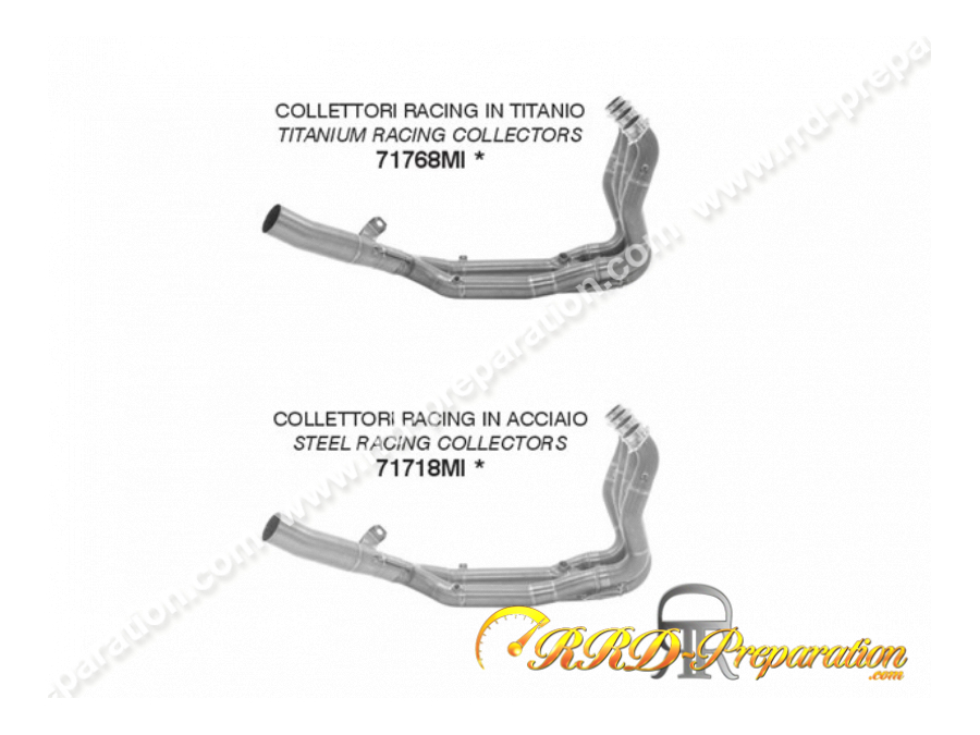 Collecteur ARROW RACING pour silencieux ARROW ou ORIGINE sur BMW S 1000 R de 2021 à 2022