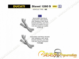 Raccord INDY RACE ARROW pour DUCATI DIAVEL 2019/2020