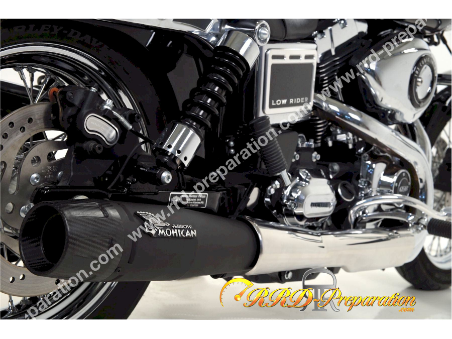 Pot D'échappement Drag Pipe Noir Pour Harley-Davidson Sportster/Dyna/Softail/Touring - Diamètre 1,75"