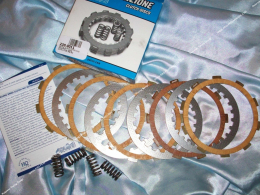 Clutch (discs, spacers, springs) reinforced POLINI Competition 5 friction discs for minarelli am6