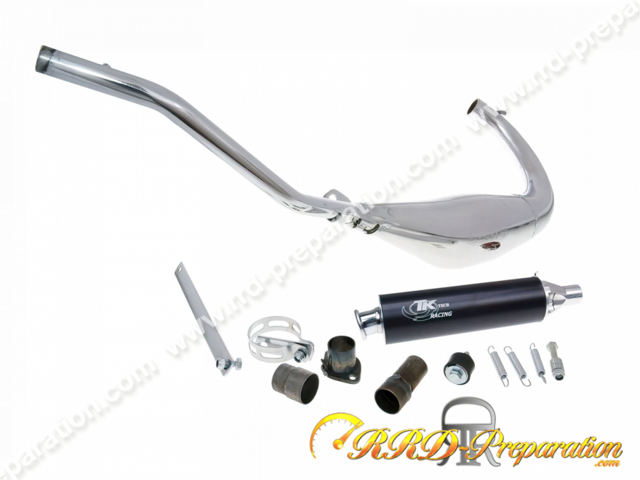 Exhaust TURBOKIT TK Chrome CARRERAS 80cc for motorcycles 50 RIEJU RS2, RS3,  PRO, MATRIX ...