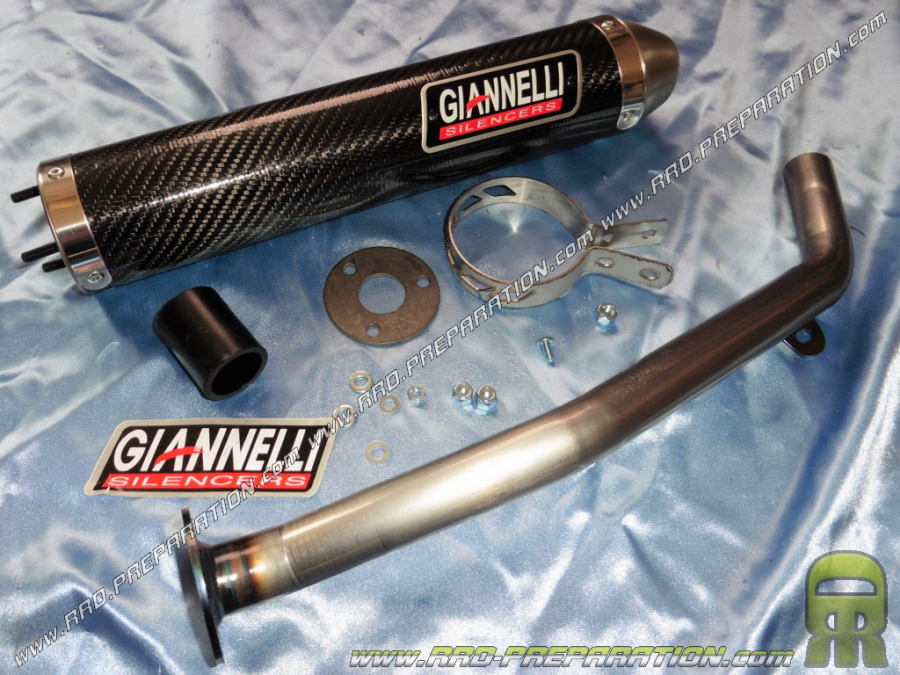 Silencioso cartucho GIANNELLI en aluminio o carbono para APRILIA SX 125cc 2 tiempos 2008 a 2013