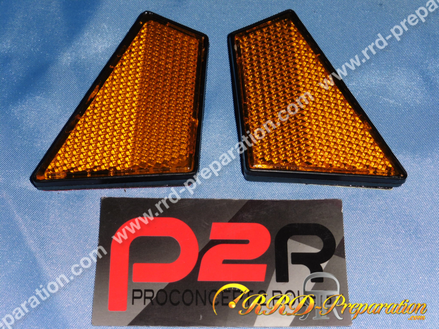 Paire de catadioptres de bulle de phare P2R pour cyclomoteurs PEUGEOT 103 SPX, RCX, MVL