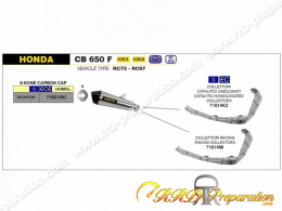 Ligne d'échappement complète ARROW X KONE sur Honda CB 650 F et CBR 650 F de 2014 à 2018