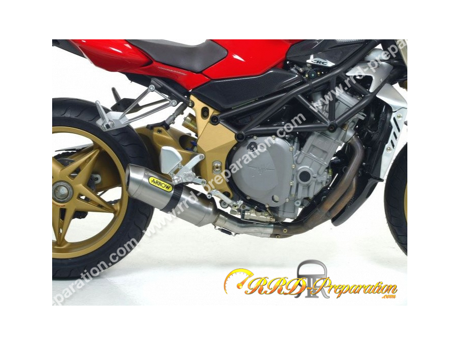 Silencieux d'échappement ARROW THUNDER pour moto MV AGUSTA BRUTALE 1090RR de 2010 à 2014