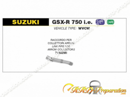 Raccord ARROW pour silencieux THUNDER pour collecteur Racing Arrow sur SUZUKI GSX-R 600 i.e et GSX-R 750 i.e de 2008 à 2010