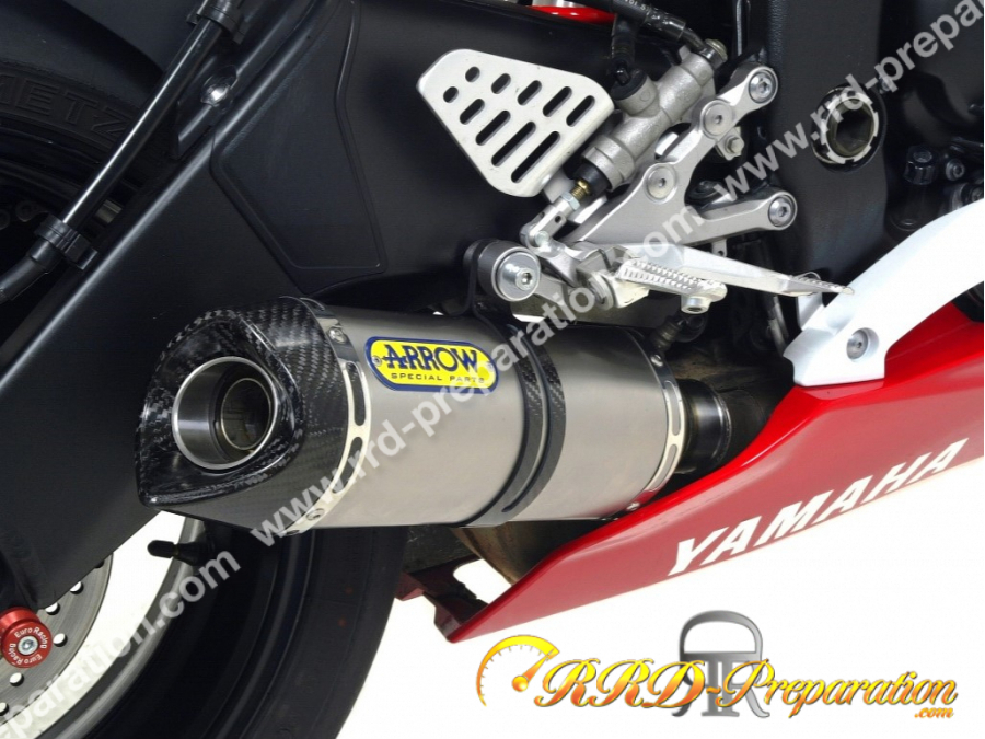 Silencieux d'échappement ARROW THUNDER au collecteur ARROW sur YAMAHA YZF 600 R6 de 2006 à 2007