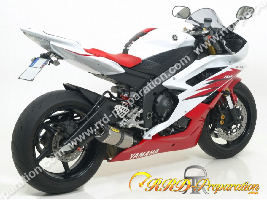 Silencieux d'échappement ARROW THUNDER pour collecteur Racing Arrow sur YAMAHA YZF 600 R6 de 2006 à 2016