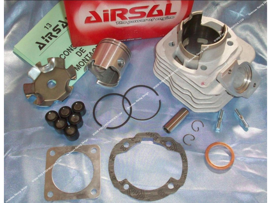 Kit 70cc Ø46mm AIRSAL aluminium avec flasque variateur + galets scooter HONDA, KYMCO, BSV, SYM...