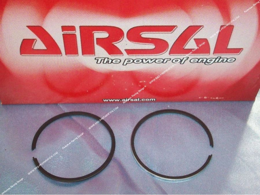 Jeu de 2 segments AIRSAL Ø46 X 1mm pour kit 70cc AIRSAL sur scooter HONDA, KYMCO, BSV, SYM...