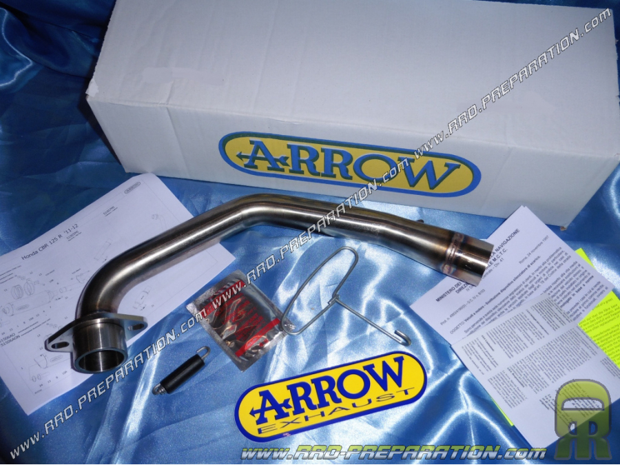 Colector racing ARROW de acero inoxidable para moto HONDA CBR R 125cc 4T a partir de 2011