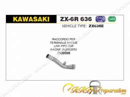 Raccord non catalysé ARROW pour KAWASAKI ZX-6R de 2009 à 2016 et ZX-6R 636 de 2013 à 2016 pour silencieux X-KONE