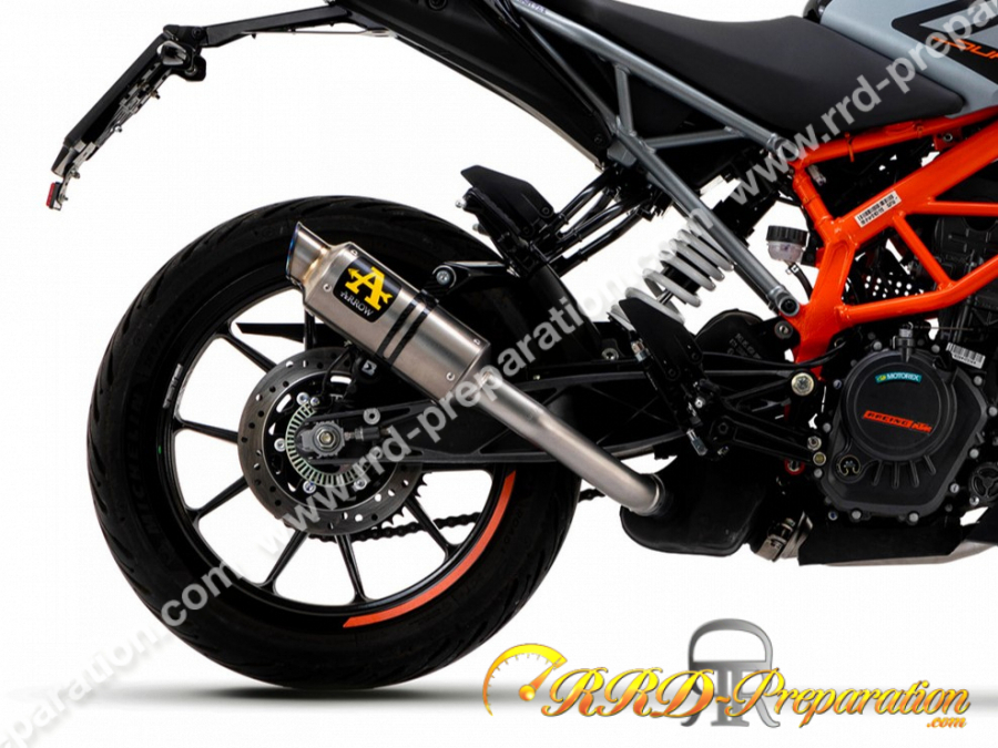 ARROW GP2 exhaust silencer for KTM DUKE 125cc motorcycle from 2021 4 times  (colors to choose from)