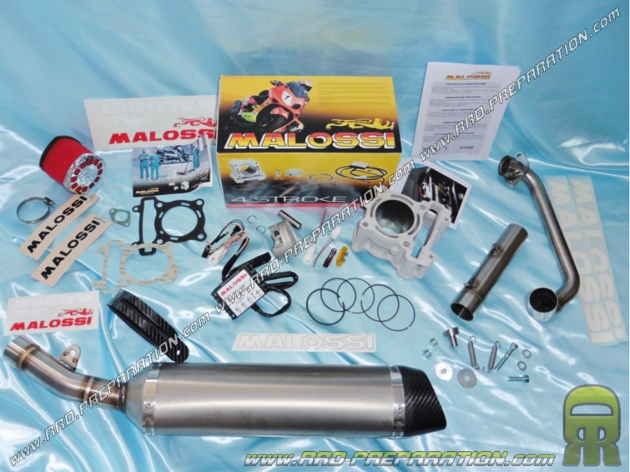 Pack MALOSSI TROPHEE CUP 185cc (kit + exhaust + electronic box + air filter) for motorcycle YAMAHA YZF 125cc after 2014