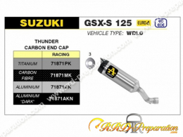 Silencieux d'échappement ARROW THUNDER pour collecteur ARROW pour Suzuki GSX-S et GSX-R 125 de 2017 à 2020