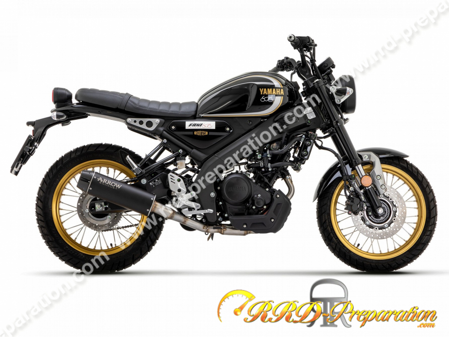 Silencieux ARROW REBEL pour moto YAMAHA MT et XSR 125 de 2021 à 2022