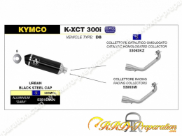 Ligne d'échappement complète ARROW URBAN MAXI SCOOTER KYMCO K-XCT 300 de 2013 à 2017