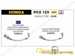 Collecteur racing ou catalysé ARROW de rechange pour pot ARROW sur maxi scooter Honda PCX 125 à partir de 2021