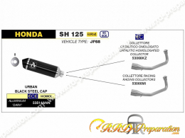 Ligne d'échappement complète ARROW Urban pour maxi-scooter HONDA SH 125i et 150i 4 temps de 2017 à 2019