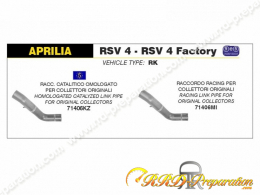 Raccord ARROW pour silencieux RACE-TECH sur APRILIA RSV 4 1100 Factory de 2009 à 2015 et TUONO V4R/V4R APRC de 2011 à 2015