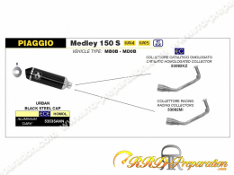 Ligne d'échappement complète ARROW URBAN pour PIAGGIO MEDLEY 125 et 150 S ABS de 2020 à 2022