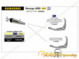 Ligne d'échappement ARROW X KONE pour Kawasaki Z 650 de 2017 à 2022 et NINJA 650 de 2017 à 2020