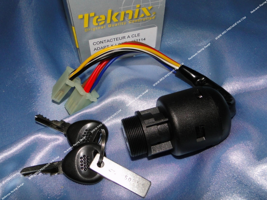 Contactor / neiman con 2 llaves TEKNIX para mécaboite MBK X-LIMIT y YAMAHA DT50 antes de 2004