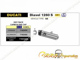 Silencieux d'échappement ARROW INDY RACE pour Ducati DIAVEL 1260 S de 2019 à 2020