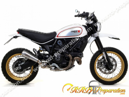 Kit silencieux ARROW PRO RACE avec raccord pour collecteur d'origine sur Ducati Scrambler 800 Desert Sled de 2017 à 2020