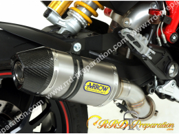Silencieux d'échappement ARROW RACE-TECH pour collecteur d'origine sur Ducati 939 HYPESTRADA, SUPERMOTARD de 2013 à 2018