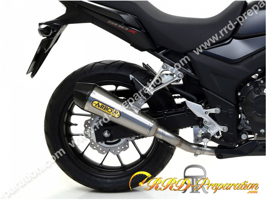 Silencieux d'échappement ARROW X-KONE homologué pour moto Honda CB 500 X de 2017 à 2020