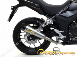 Kit silencieux d'échappement avec raccord ARROW X-KONE pour collecteur d'origine sur moto Honda CB 500 X de 2017 à 2020