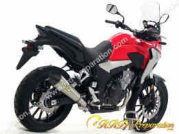 Kit silencieux d'échappement avec raccord ARROW X-KONE pour collecteur d'origine sur moto Honda CB 500 X de 2019 à 2020