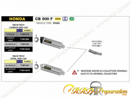 Kit silencieux d'échappement ARROW RACE-TECH pour Honda CB 500 F et CBR 500 R de 2019 à 2020