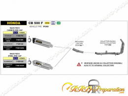 Ligne d'échappement complète ARROW RACE-TECH pour Honda CB 500 F de 2019 à 2020