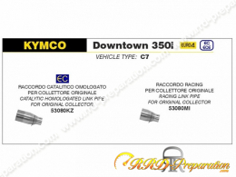 Raccord ARROW pour silencieux URBAN pour collecteur d'origine sur KTM DOWNTOWN 350i de 2016 à 2019