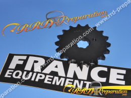 Pignon de sortie de boite FRANCE EQUIPEMENT dents au choix pour HONDA CBF, CBR, CLR CITYFLY, XLR, XR... 125  largeur 428