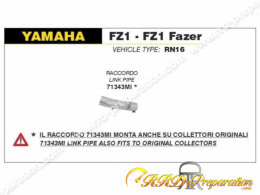 Raccord non catalysé ARROW pour YAMAHA FZ1 / FZ1 FAZER de 2006 à 2016