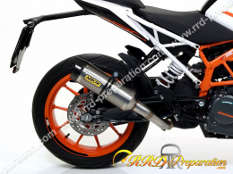 Kit silencieux d'échappement THUNDER avec raccord ARROW  pour KTM DUKE 125 et 390 à partir de 2016