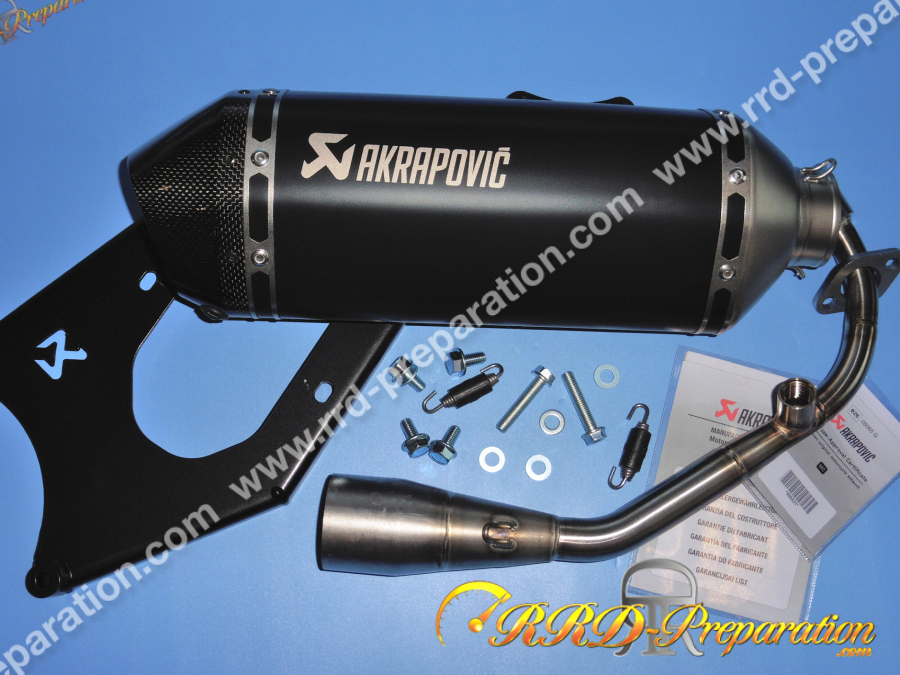 Pot d'échappement AKRAPOVIC RACING BLACK pour maxi-scooter 125