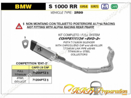 Ligne d'échappement complète ARROW COMPETITION EVO-2 pour moto BMW S 1000 RR de 2019 à 2022