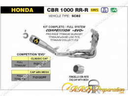 Ligne d'échappement complète ARROW COMPETITION EVO pour HONDA CBR 1000 RR-R de 2020 à 2022