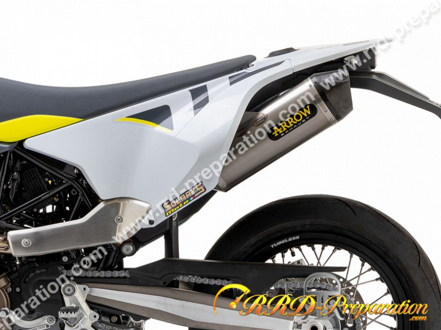 Kit silencieux d'échappement avec raccord ARROW RACE-TECH pour moto Husqvarna 701 Enduro/Supermoto 2021 à 2022