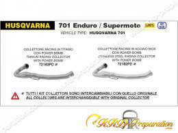 Collecteur ARROW "POWER BOMB" racing sur Husqvarna 701 Supermoto à partir de 2021 (euro5)