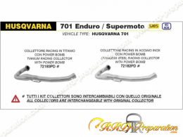 Collecteur ARROW "POWER BOMB" racing sur Husqvarna 701 Supermoto à partir de 2021 (euro5)