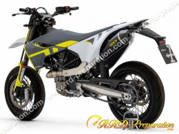 Ligne d'échappement complète ARROW RACE TECH avec collecteur "POWER BOMB" pour Husqvarna 701 Supermoto de 2021 à 2022 (euro5)