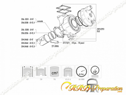 Kit 70cc POLINI FONTE Ø47mm complet MINARELLI DL, BENELLI DEVIL, RIEJU DRAC, MALAGUTI MRX 50...