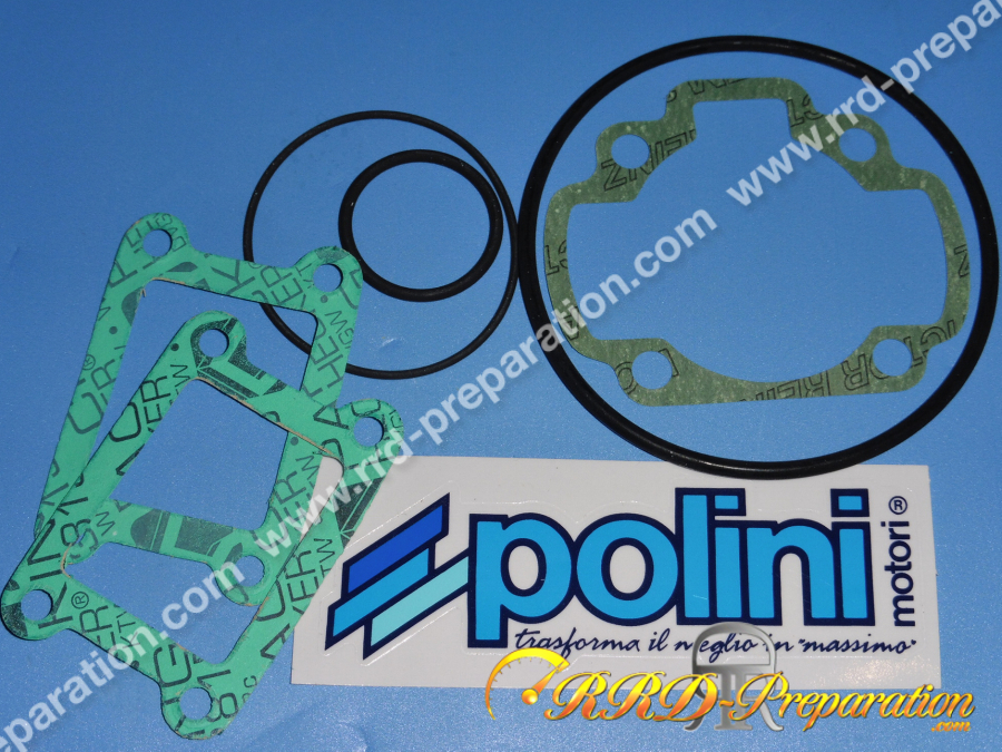 Pack joint complet pour kit 70cc POLINI FONTE Ø47mm complet MINARELLI DL, BENELLI DEVIL, RIEJU DRAC, MALAGUTI MRX 50 ...