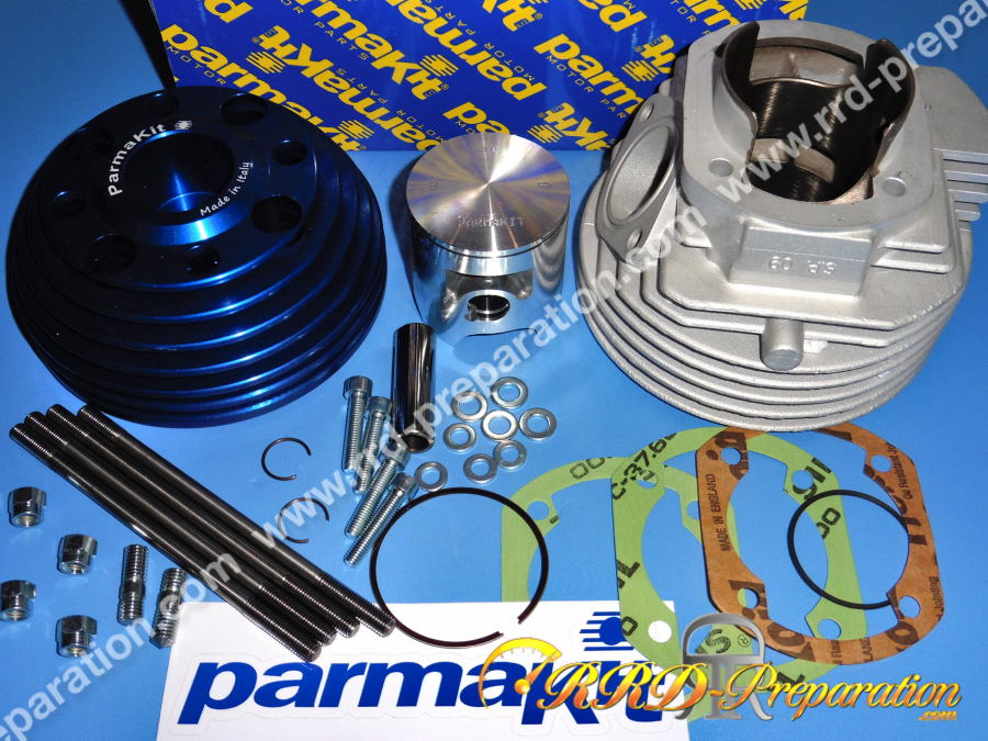 Kit haut moteur 130cc Ø57mm PARMAKIT SP 09 R aluminium scooter VESPA PRIMAVERA, PK, ETS, ET3, XL... 125 2T