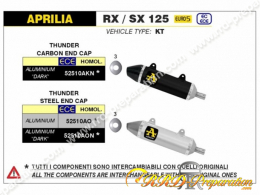 Silencieux ARROW THUNER pour APRILIA RX / SX 125 de 2021 à 2023
